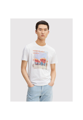 Tom Tailor Тишърт 1031626 Бял Regular Fit - Pepit.bg