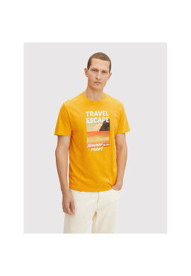 Tom Tailor Тишърт 1031626 Жълт Regular Fit - Pepit.bg