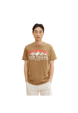 Tom Tailor Тишърт 1034357 Кафяв Regular Fit - Pepit.bg