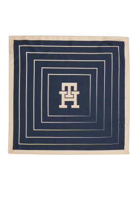 Tommy Hilfiger Бандана Monogram All Over Silk & Box AW0AW15807 Тъмносин - Pepit.bg