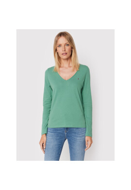 Tommy Hilfiger Блуза Classic WW0WW30489 Зелен Regular Fit - Pepit.bg