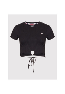 Tommy Hilfiger Блуза Crop Strap DW0DW12603 Черен Regular Fit - Pepit.bg
