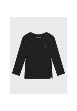 Tommy Hilfiger Блуза Essential KB0KB07803 M Черен Regular Fit - Pepit.bg