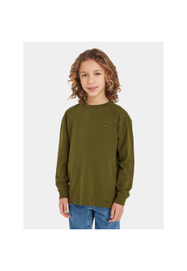 Tommy Hilfiger Блуза Essential KB0KB08576 Зелен Regular Fit - Pepit.bg