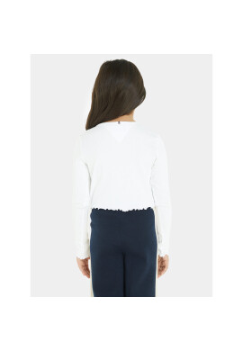 Tommy Hilfiger Блуза Essential KG0KG07595 Бял Regular Fit - Pepit.bg