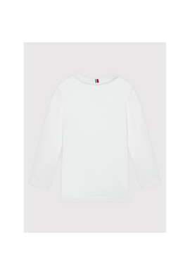 Tommy Hilfiger Блуза Essential KS0KS00202 M Бял Regular Fit - Pepit.bg