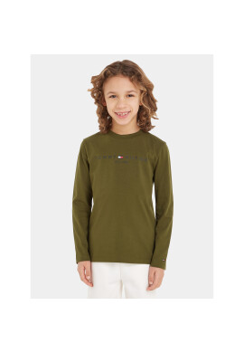 Tommy Hilfiger Блуза Essential KS0KS00202 Зелен Regular Fit - Pepit.bg