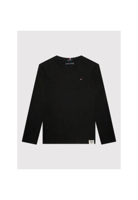 Tommy Hilfiger Блуза Essential Solid Rib KB0KB06880 D Черен Regular Fit - Pepit.bg
