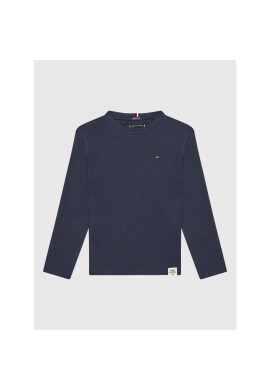 Tommy Hilfiger Блуза Essential Solid Rib KB0KB06880 D Тъмносин Regular Fit - Pepit.bg
