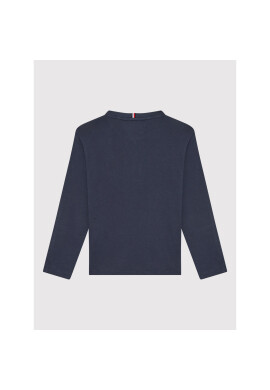Tommy Hilfiger Блуза Essential Solid Rib KB0KB06880 D Тъмносин Regular Fit - Pepit.bg