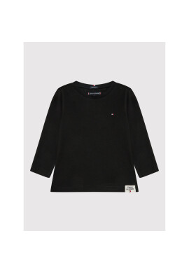 Tommy Hilfiger Блуза Essential Solid Rib KB0KB06880 M Черен Regular Fit - Pepit.bg