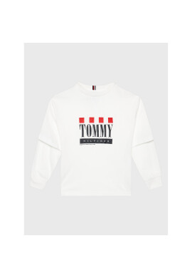 Tommy Hilfiger Блуза KB0KB07793 M Бял Regular Fit - Pepit.bg