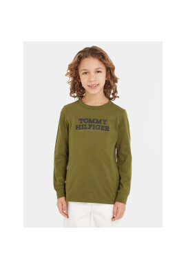 Tommy Hilfiger Блуза KB0KB08554 Зелен Regular Fit - Pepit.bg