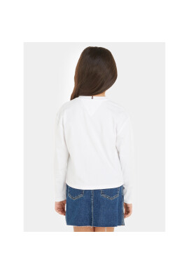 Tommy Hilfiger Блуза KG0KG07643 M Бял Regular Fit - Pepit.bg