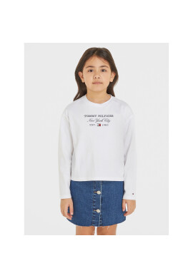 Tommy Hilfiger Блуза KG0KG07643 S Бял Regular Fit - Pepit.bg