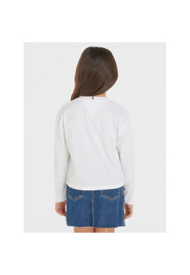 Tommy Hilfiger Блуза KG0KG07643 S Бял Regular Fit - Pepit.bg