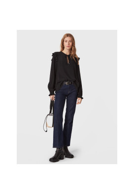 Tommy Hilfiger Блуза Moss Crepe Solid WW0WW37583 Черен Regular Fit - Pepit.bg