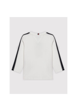 Tommy Hilfiger Блуза Msw Tape Th Logo KB0KB07075 D Бял Regular Fit - Pepit.bg
