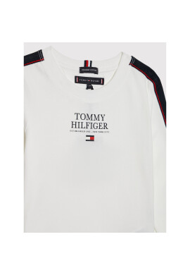 Tommy Hilfiger Блуза Msw Tape Th Logo KB0KB07075 D Бял Regular Fit - Pepit.bg