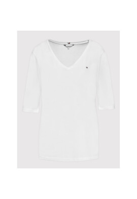 Tommy Hilfiger Блуза Solid WW0WW27963 Бял Regular Fit - Pepit.bg