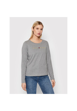 Tommy Hilfiger Блуза Tee UW0UW01908 Сив Regular Fit - Pepit.bg