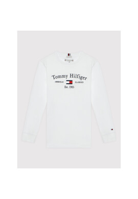 Tommy Hilfiger Блуза Th Artwork KS0KS00203 D Бял Regular Fit - Pepit.bg