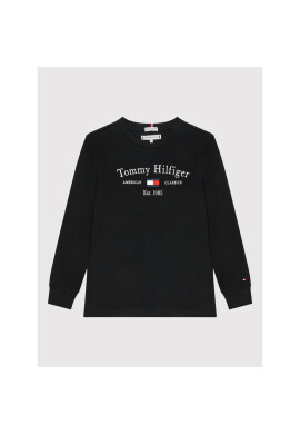 Tommy Hilfiger Блуза Th Artwork KS0KS00203 D Черен Regular Fit - Pepit.bg
