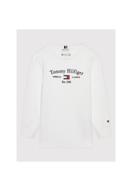 Tommy Hilfiger Блуза TH Artwork KS0KS00203 M Бял Regular Fit - Pepit.bg