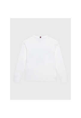 Tommy Hilfiger Блуза Varsity KB0KB08024 D Бял Regular Fit - Pepit.bg