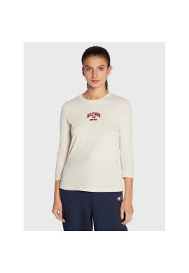 Tommy Hilfiger Блуза Varsity WW0WW36627 Бежов Regular Fit - Pepit.bg