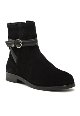 Tommy Hilfiger Боти Elevated Essential Boot Suede FW0FW07482 Черен - Pepit.bg