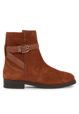 Tommy Hilfiger Боти Elevated Essential Boot Suede FW0FW07482 Кафяв - Pepit.bg