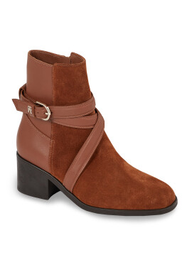 Tommy Hilfiger Боти Elevated Essential Midheel Boot FW0FW07515 Кафяв - Pepit.bg