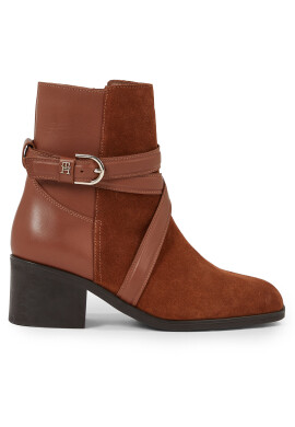 Tommy Hilfiger Боти Elevated Essential Midheel Boot FW0FW07515 Кафяв - Pepit.bg