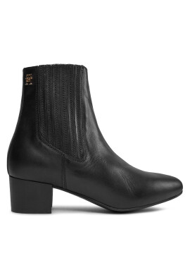Tommy Hilfiger Боти Essential Leather Boot FW0FW07759 Черен - Pepit.bg