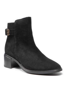 Tommy Hilfiger Боти Hardware Th Mid Heel Boot FW0FW06011 Черен - Pepit.bg