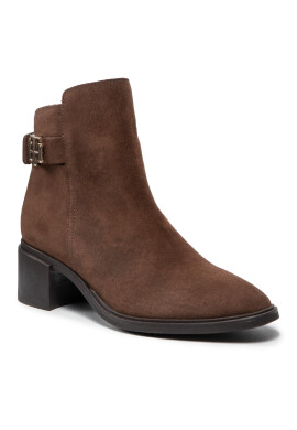 Tommy Hilfiger Боти Hardware Th Mid Heel Boot FW0FW06011 Кафяв - Pepit.bg