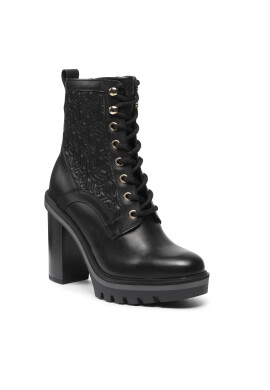 Tommy Hilfiger Боти Monogram High Heel Boot FW0FW05997 Черен - Pepit.bg