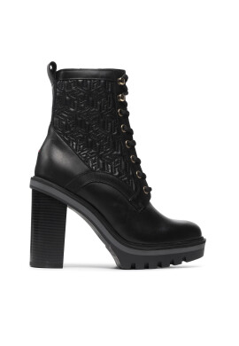 Tommy Hilfiger Боти Monogram High Heel Boot FW0FW05997 Черен - Pepit.bg
