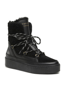Tommy Hilfiger Боти Snow Boot Monogram FW0FW06852 Черен - Pepit.bg