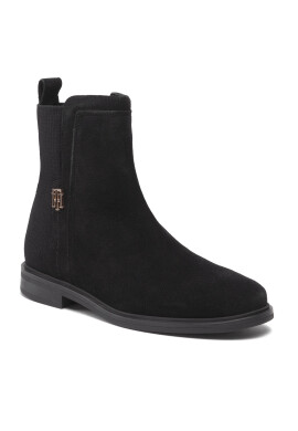 Tommy Hilfiger Боти Th Essentials Flat Boot FW0FW06740 Черен - Pepit.bg