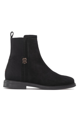 Tommy Hilfiger Боти Th Essentials Flat Boot FW0FW06740 Черен - Pepit.bg