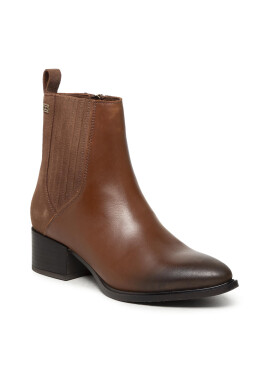 Tommy Hilfiger Боти Th Flag Stud Flat Boot FW0FW05972 Кафяв - Pepit.bg