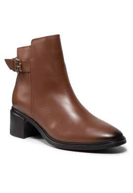Tommy Hilfiger Боти Th Hardware Mid Heel Boot FW0FW05966 Кафяв - Pepit.bg