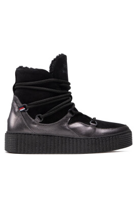 Tommy Hilfiger Боти Th Warm Lined Up Boot FW0FW06053 Черен - Pepit.bg