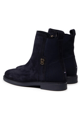 Tommy Hilfiger Боти тип челси Th Essentials Flat Boot FW0FW05995 Тъмносин - Pepit.bg