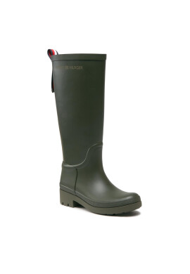 Tommy Hilfiger Боти Tommy Rubberboot FW0FW07665 Каки - Pepit.bg