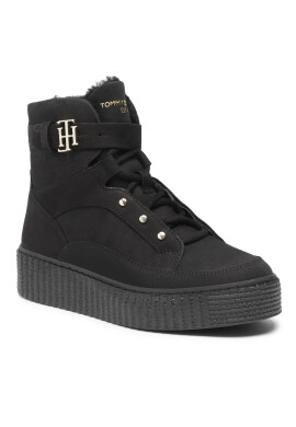 Tommy Hilfiger Боти Warmlined Lace Up Boot FW0FW05991 Черен - Pepit.bg