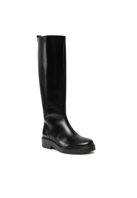 Tommy Hilfiger Ботуши Cool Elevated Longboot FW0FW07488 Черен - Pepit.bg