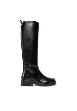 Tommy Hilfiger Ботуши Cool Elevated Longboot FW0FW07488 Черен - Pepit.bg